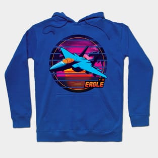 Neon Retro F-15 Eagle Hoodie